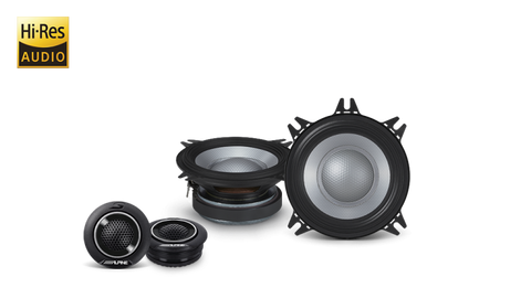 S2-S40C Alpine S2-Series 4 Inch 2-Way Hi-Res Audio Component Speaker System