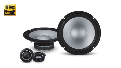 S2-S80C Alpine S2-Series 8 Inch 2-Way Hi-Res Audio Component Speaker System