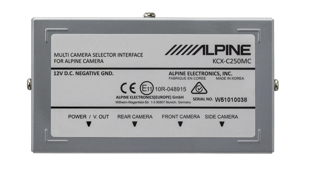KCX-C250MC | Alpine Multi-Camera Selector Interface