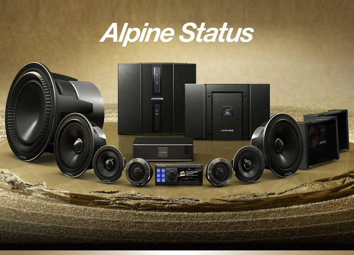 Alpine Audio Sign Alpine Status Collection โ Phatt Audio Concepts