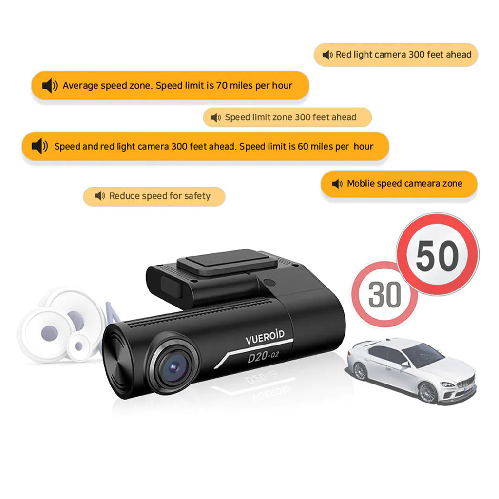 [NEW] DVR 2K Quad HD Front & Rear Dash Camera