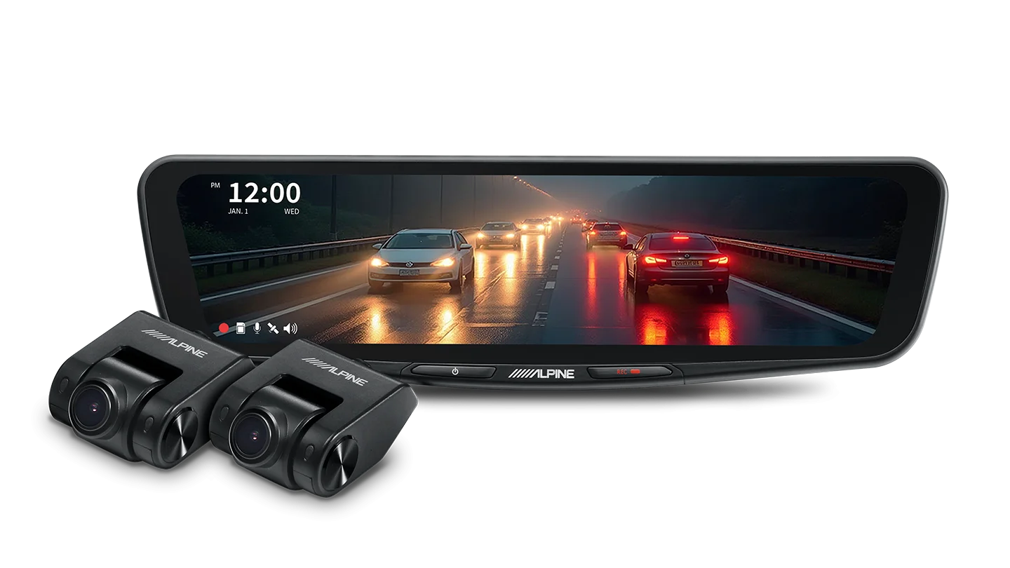 10” Digital E-Mirror with Front and Rear DVR Cameras – Phatt Audio Concepts
