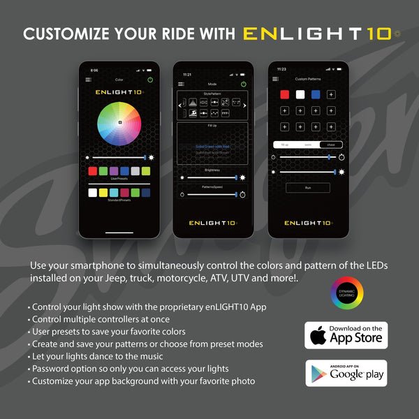 STINGER ENLIGHT10 DYNAMIC 6 PIECE LED STRIP KIT