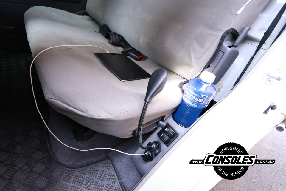 79 Series Dual Cab Rear Side Consoles- Premium Option (One Pair- left and right side)