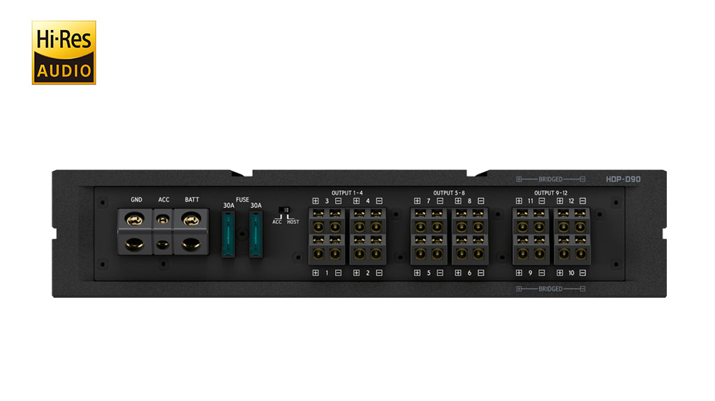 HDP-D90 | Alpine Status Hi-Res 14-channel Digital Signal Processor (DSP) with integrated 12-channel Amplifier