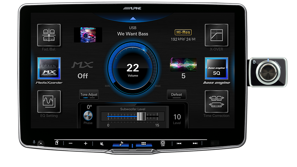 RUE-BK01A | Alpine Wireless Rotary Knob with Volume / Camera Select